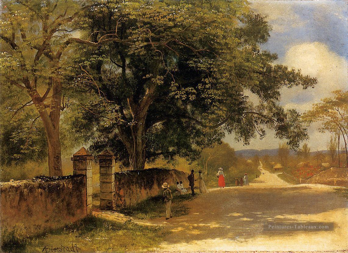 Rue à Nassau Albert Bierstadt Peintures à l'huile